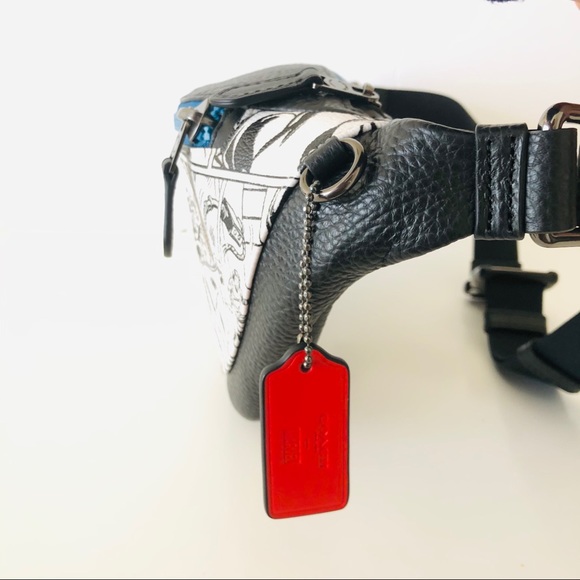 Coach Marvel Warren Belt Bag Comic Book Print - Picture 3 of 6